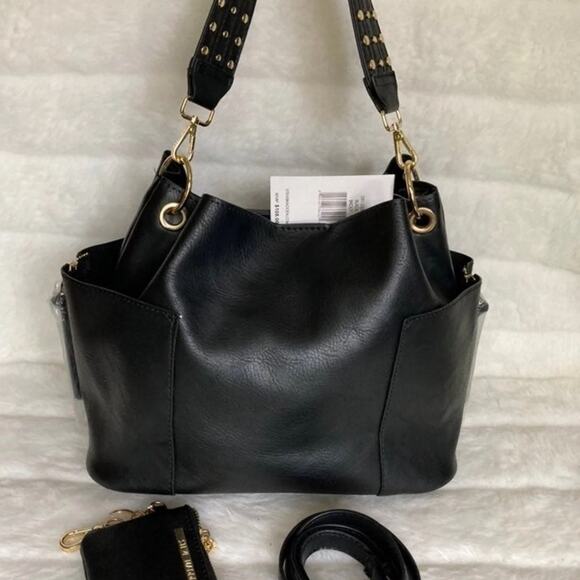 Steve Madden* Beautiful Classic Black GIGI Knit Textured 2pc Coin Case - Picture 6 of 7